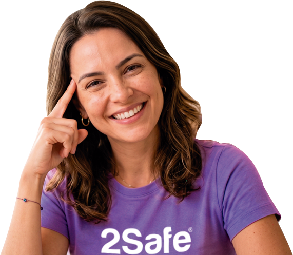 Atendente 2Safe sorrindo